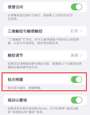 鹿寨苹果授权维修站分享iPhone轻点无法唤醒怎么办