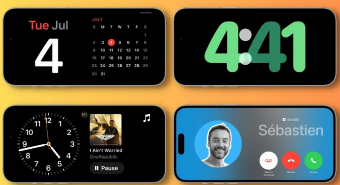 鹿寨苹果手机维修分享iOS17横屏充电待机显示有什么好处 