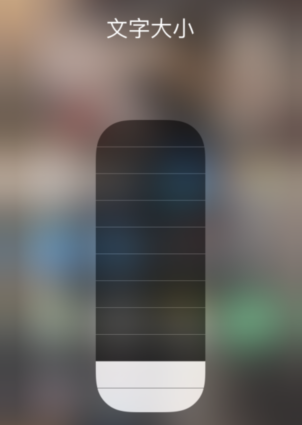 鹿寨苹果手机维修分享小技巧：在 iPhone 控制中心快速调节字体大小 